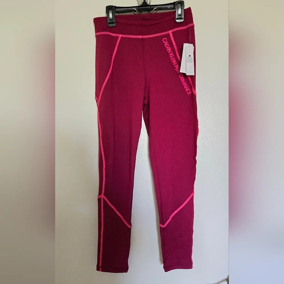 Calvin Klein Girls' Performance Stretch Legging Sz XL 14/16 - Picture 2 of 6